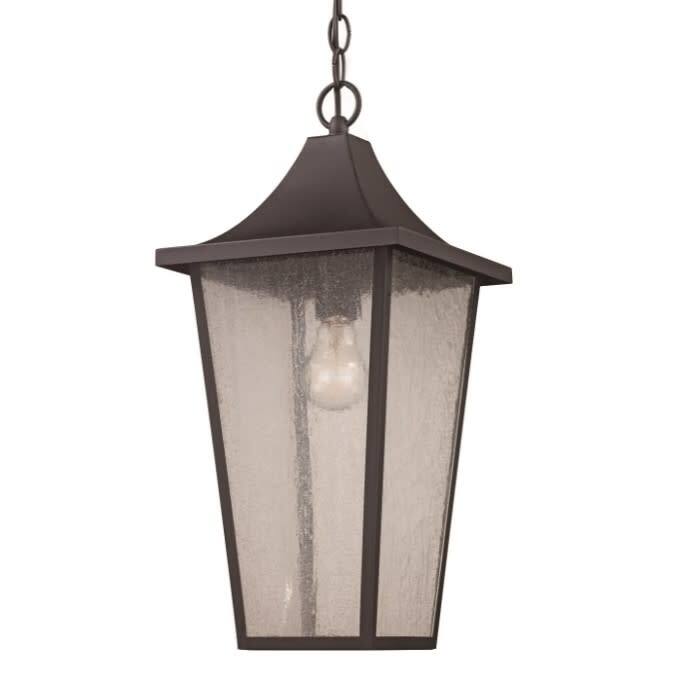 Trans Globe Lighting 50933 Bishop 9" Wide Outdoor Mini Pendant - Black