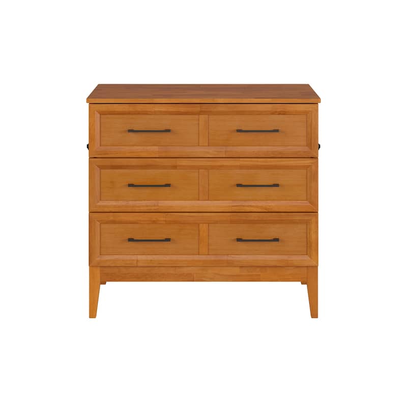 Santa Fe Murphy Bed Chest with Mattress and Built-in Charger