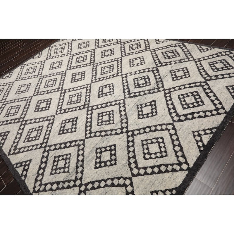 Hand Knotted Tibetan Wool Modern & Contemporary Oriental Rug (8x10) - 8' 4'' x 10' 3''