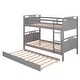 preview thumbnail 5 of 7, Rustic and Adorable House Shaped Full Size Bed Frame with Twin Trundle - Perfect for Kids' Bedroom