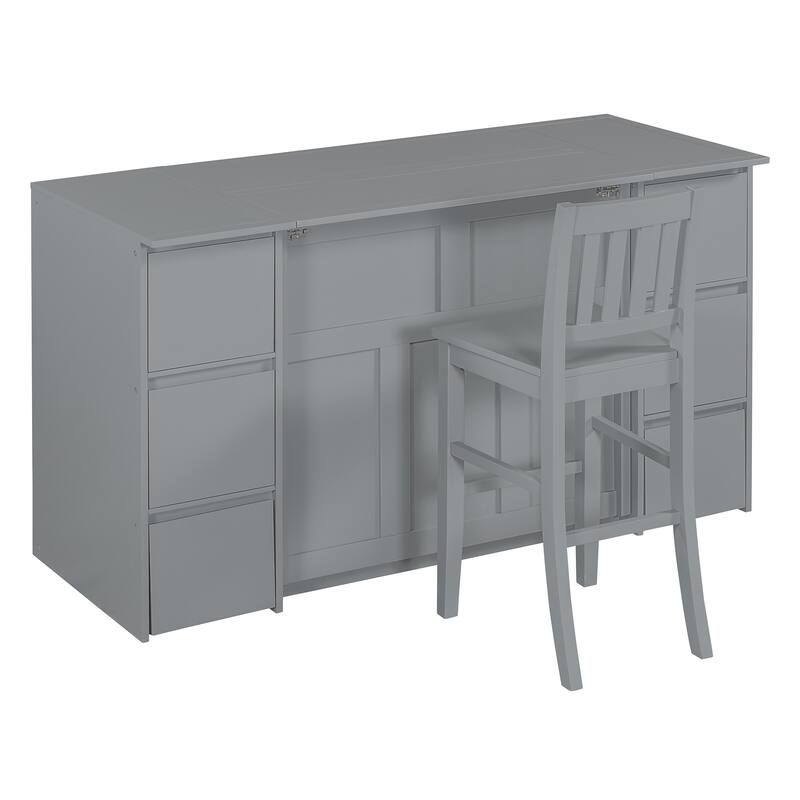 Murphy Bed with Drawers, Cabinets & USB Ports