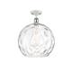 Option Clear Water Glass / White and Polished Chrome