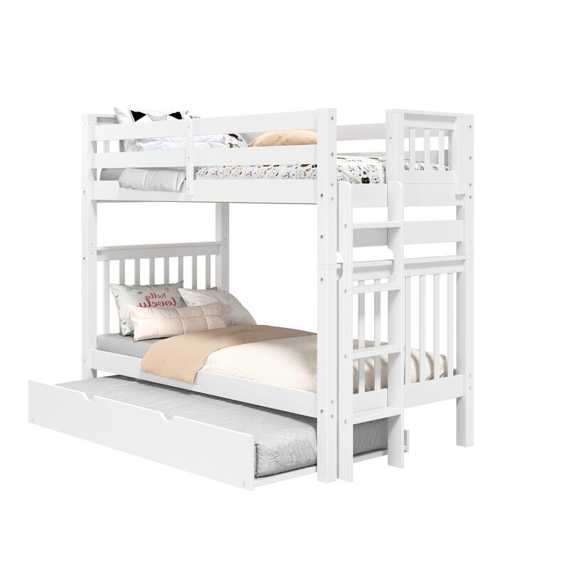 Taylor & Olive Trillium Tall Twin over Twin Bunk Bed, Twin Trundle