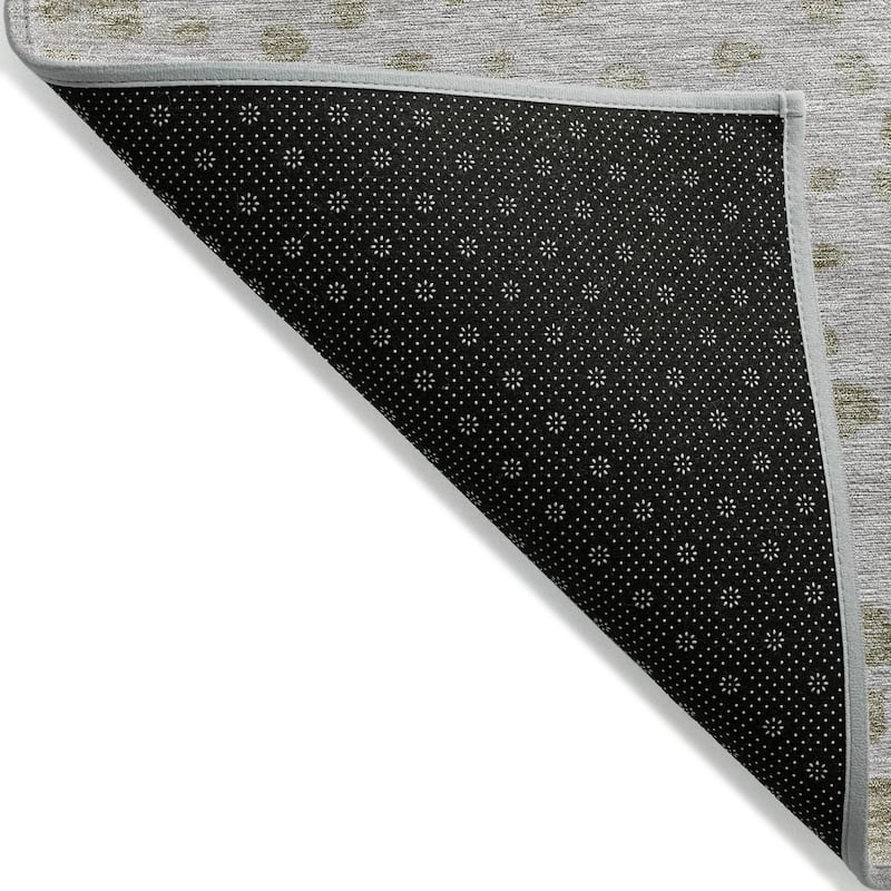 Machine Washable Indoor/ Outdoor Abstract Modern Chantille Rug