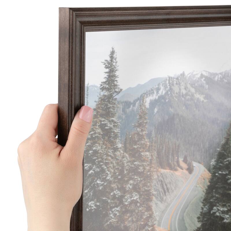 ArtToFrames Classic Waves 13x17 Inch Picture Frame, 1.00 Inch Wood Poster Frame Available in Multiple Colors (60823-13x17) - Walnut on Maple - 13x17
