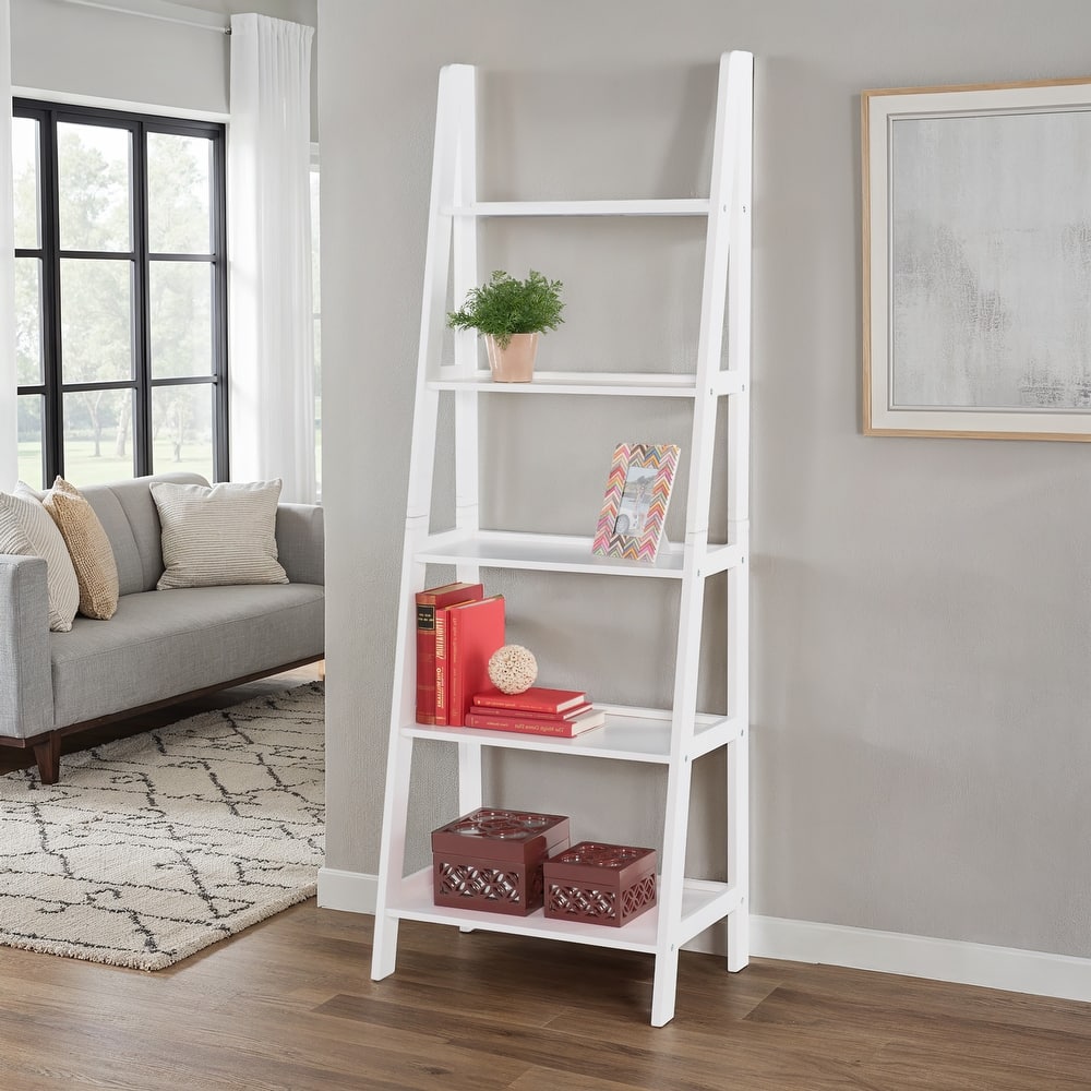 Linon Freya 5-tier Ladder Bookshelf