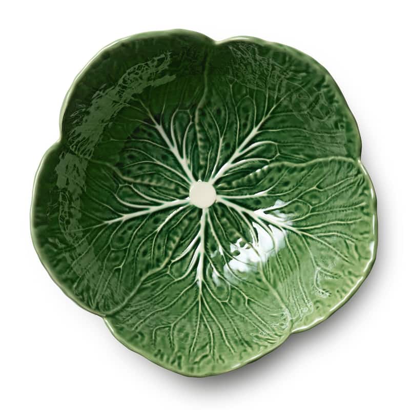 Certified International Le Jardin Cabbage 3-D Deep Bowl 12.75" x 5" - 12.75"W x 12.75"D x 5"H