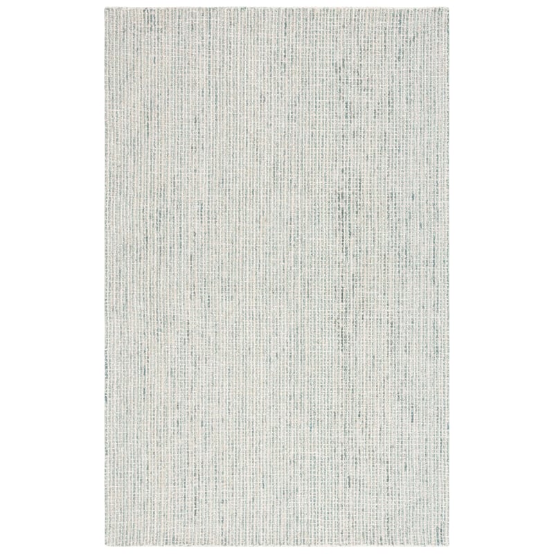 SAFAVIEH Handmade Abstract Katija Modern Wool Rug - 6' Square - Green/Ivory