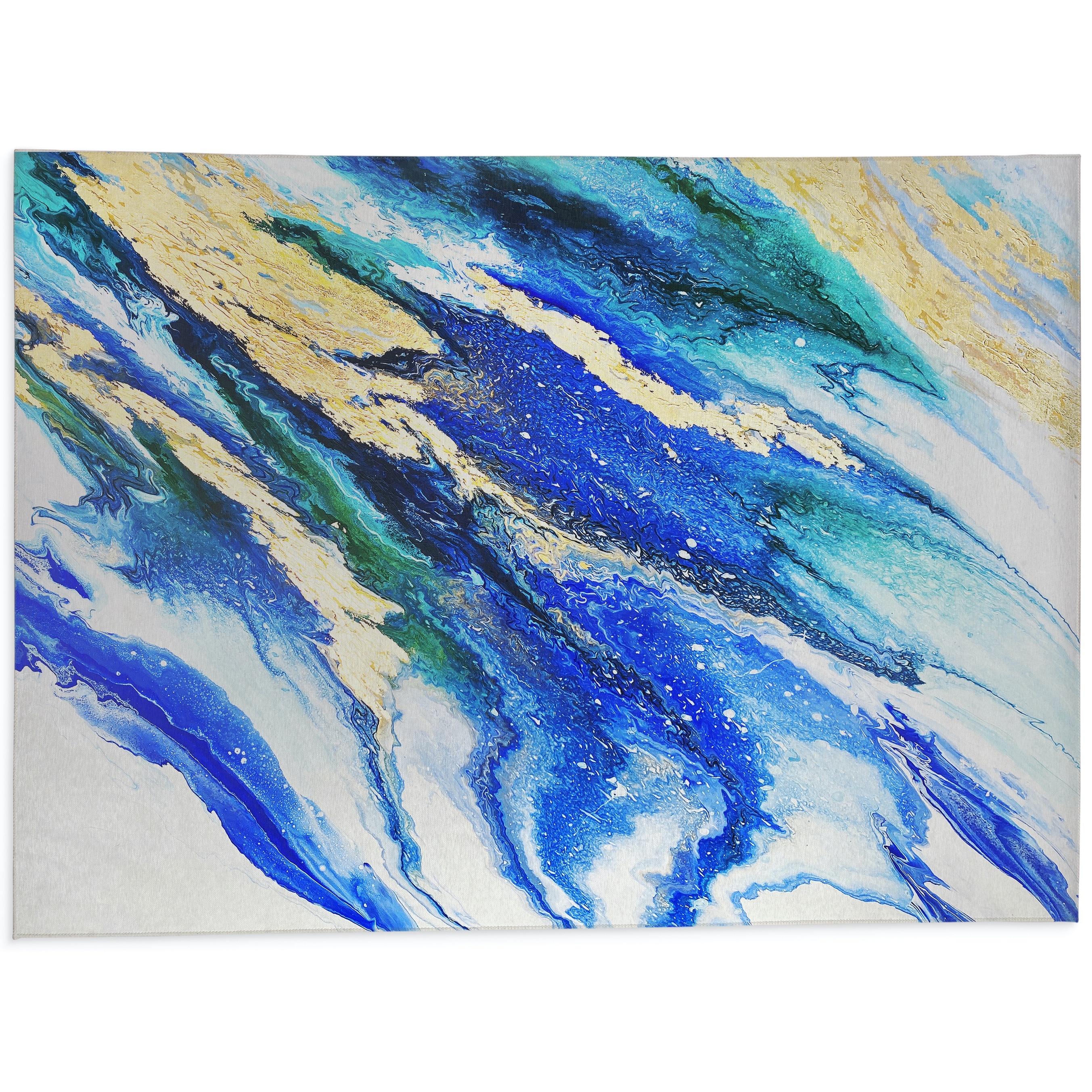 Lapis And Emerald Kitchen Mat By Alyson Mccrink Overstock 32029169