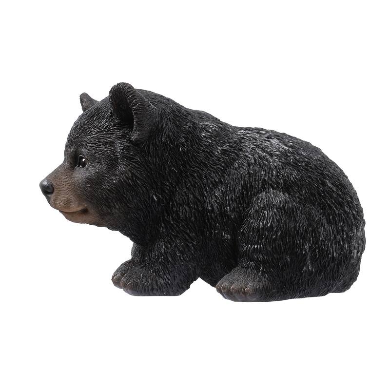 Crawling Baby Bear Outdoor Garden Statue - 10"