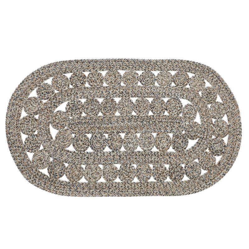 Celeste Blended Pebble Indoor/Outdoor Rug Oval 27x48