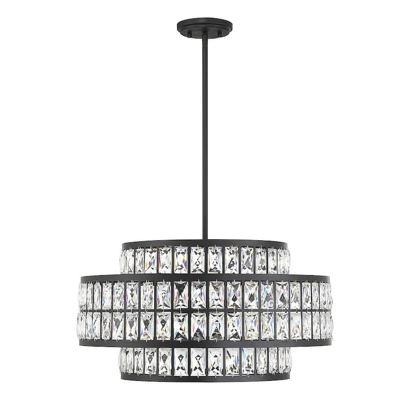 Savoy House 7-9046-4 Renzo 4 Light 22" Wide Crystal Waterfall