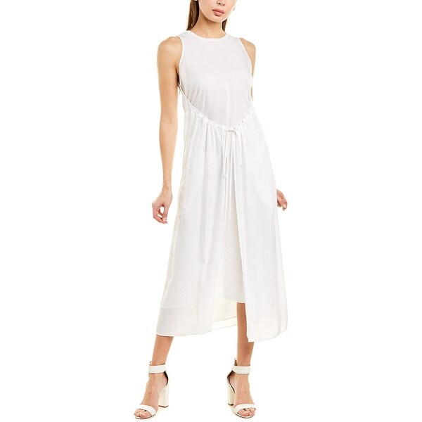 drawstring maxi dress