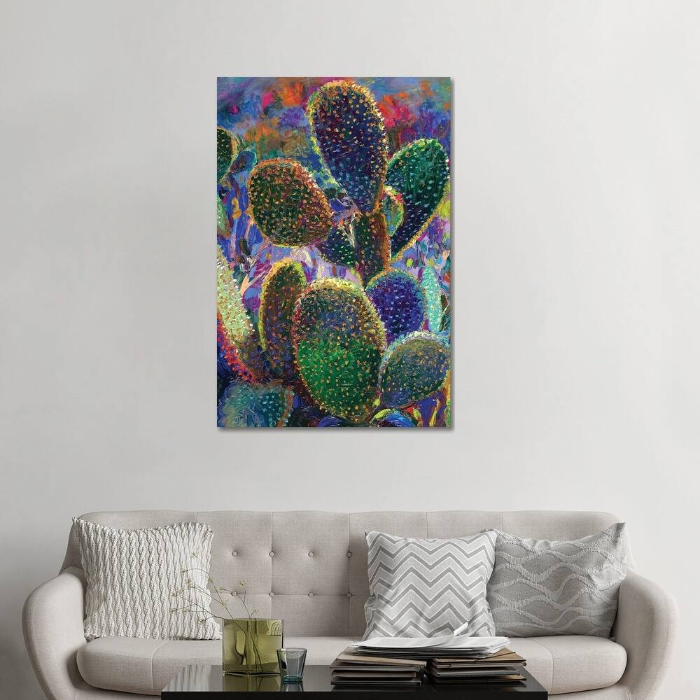 iCanvas "Cactus Nocturnus" by Iris Scott Canvas Print