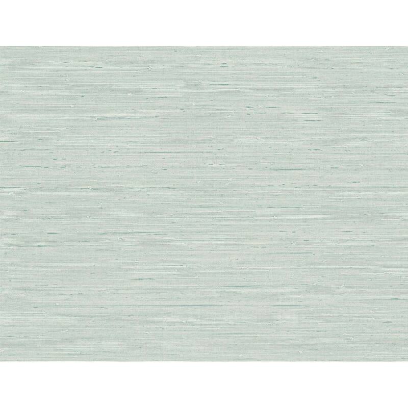 Seabrook Designs Seahaven Rushcloth Embossed Vinyl Unpasted Wallpaper - 27 in. W x 27 ft. L - Seaglass