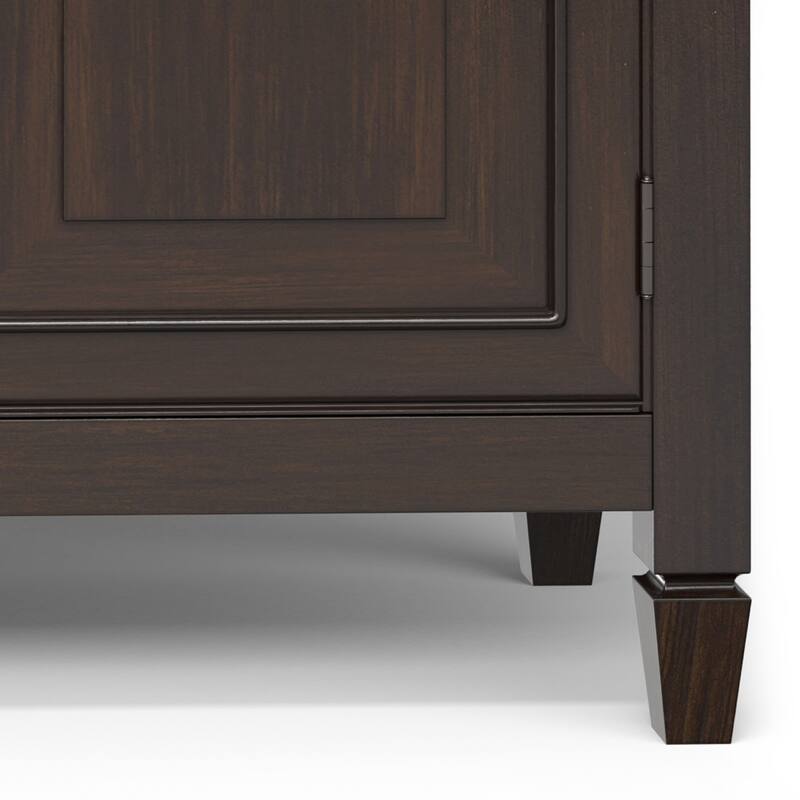 WYNDENHALL Hampshire SOLID WOOD 51" Wide Traditional Wide Entryway Storage Cabinet - 15 "d x 51" w x 36" h