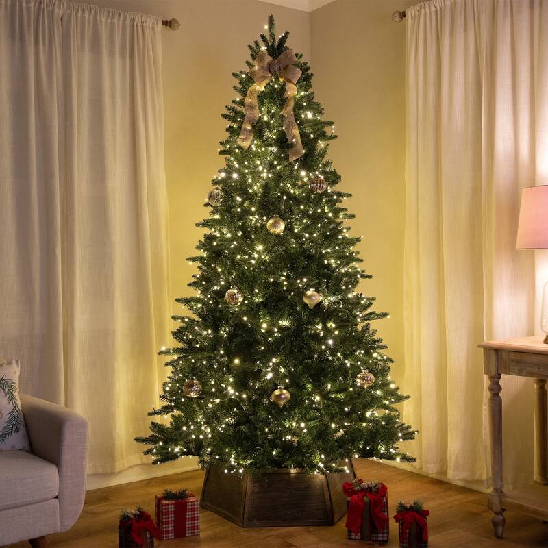 Real Touch™️Elite Pre-Lit Calgary Pine IPT Artificial Christmas Tree - 9' Dual Color LED - 9 Foot