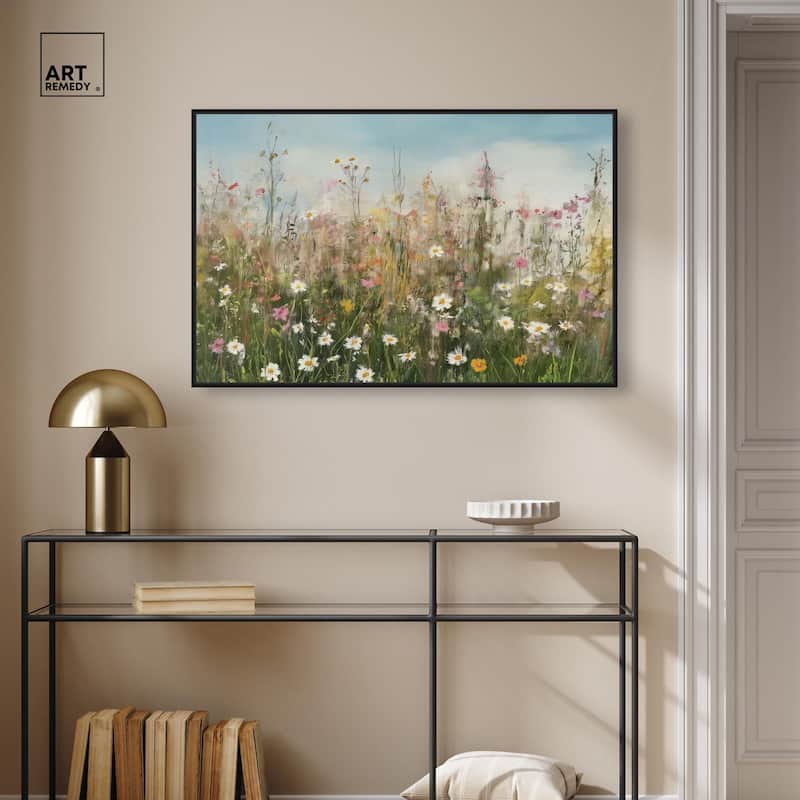 Glimmering Glade Garden I Canvas by Art Remedy