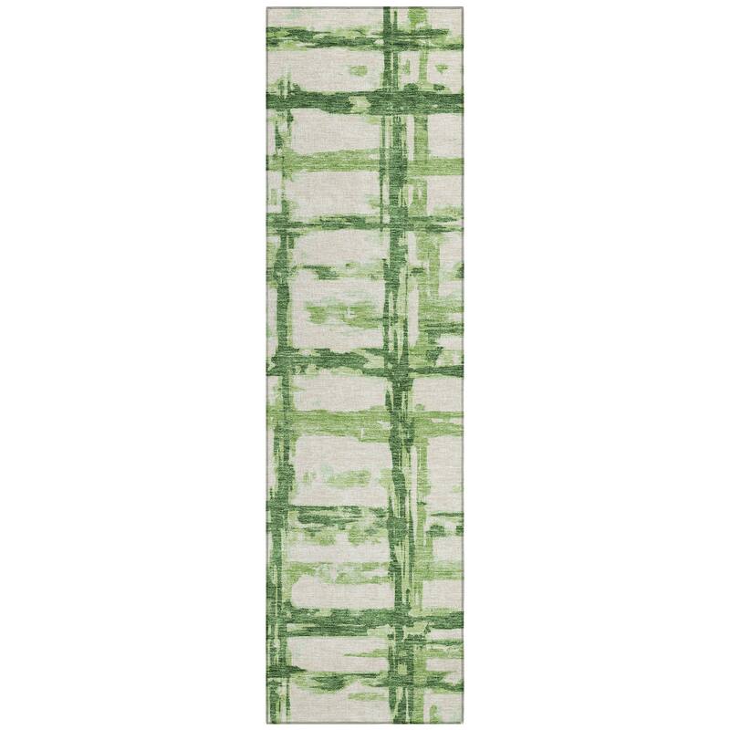 Machine Washable Indoor/ Outdoor Chantille Contemporary Abstract Rug