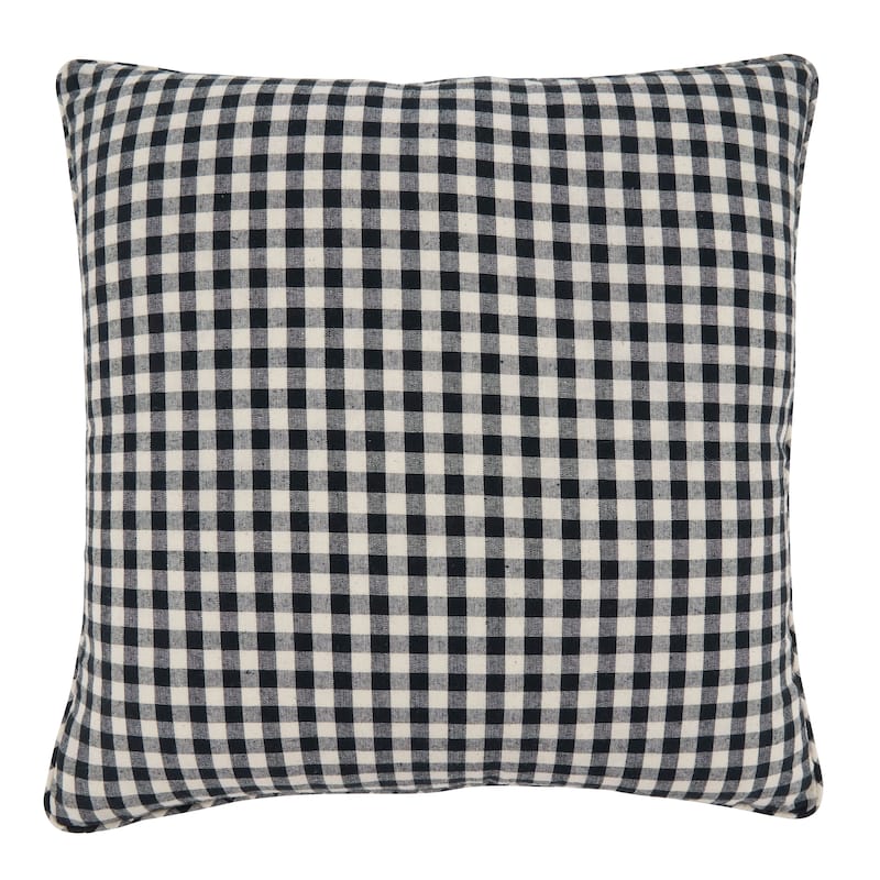 Throw Pillow With Topiary Joy Design