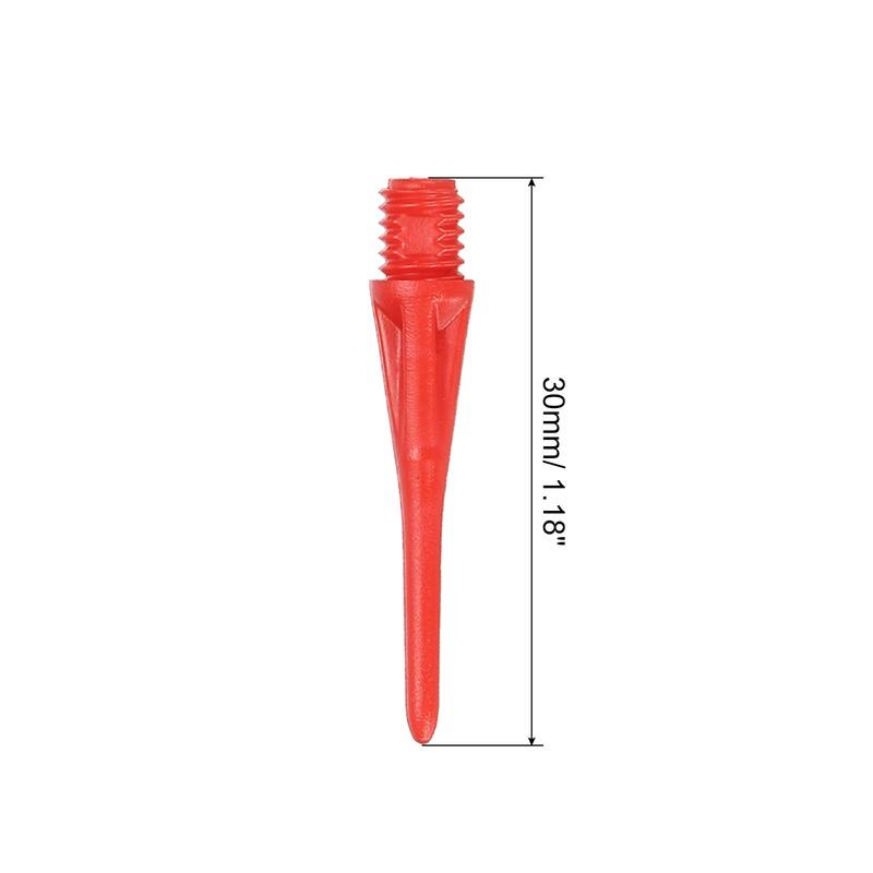 Plastic Dart Tips, 100 Pack 2BA Thread Soft Dart Tips Plastic Tip - Red