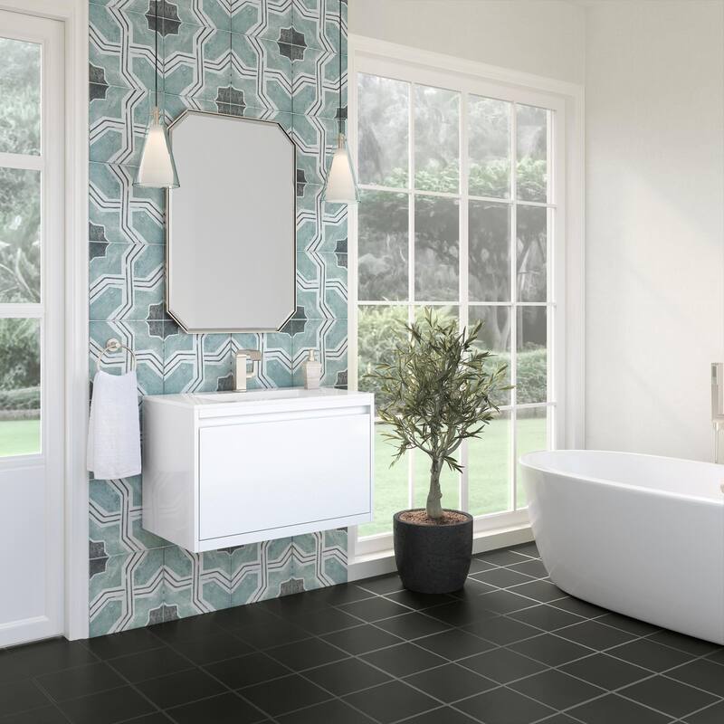James Martin Vanities 805-V31.5-GW Mantova 32" Wall Mounted Single