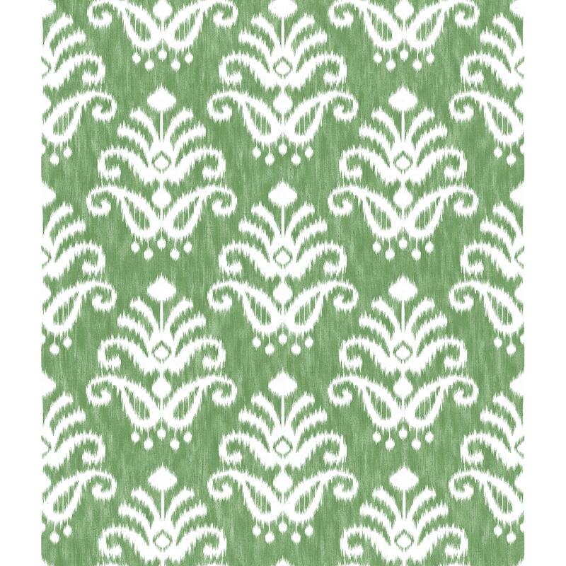 A-Street Prints Keaton Green Medallion Wallpaper