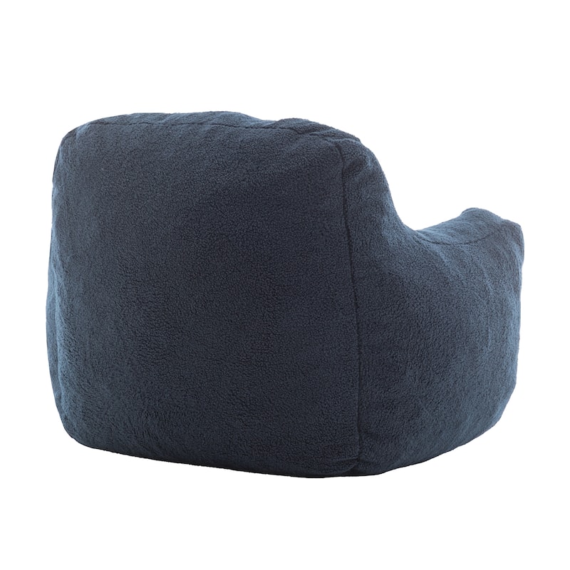 Oversized Teddy Memory Foam Bean Bag Lounge Chairs with Anti-Slip Base