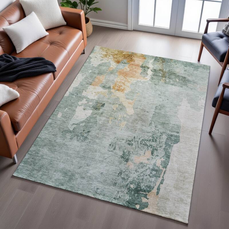 Premium Washable Super Soft Modern Watercolor Mayfield Rug