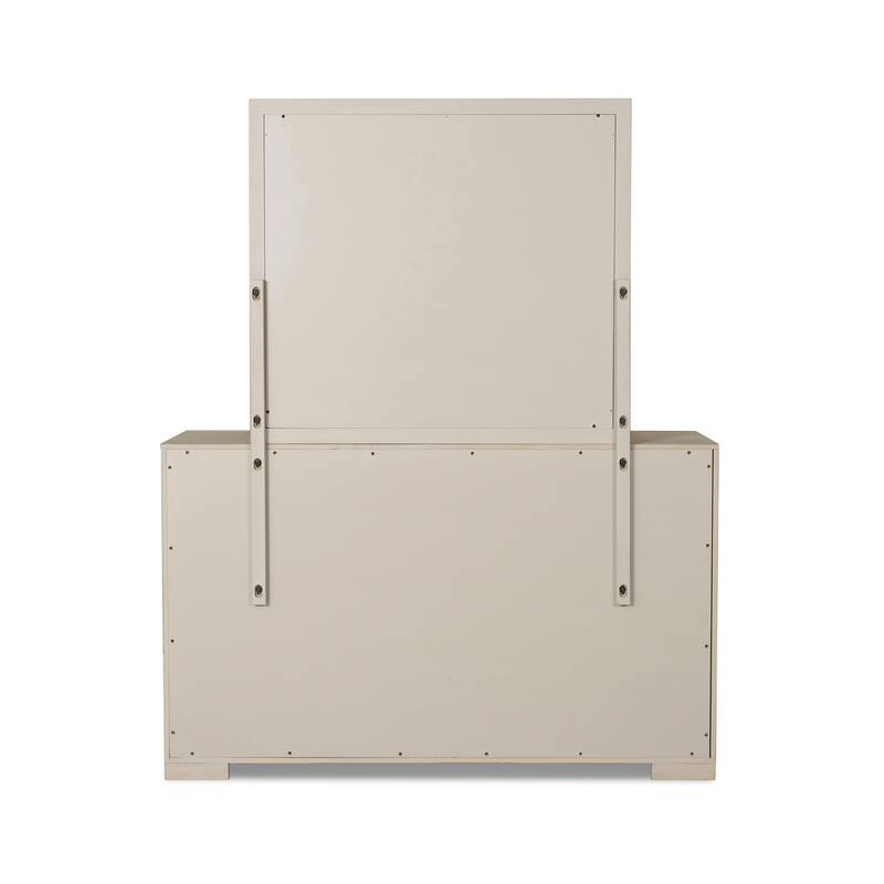 Furniture of America Durem II Modern Classic 5-Piece Solid Wood Panel Bedroom Set with 2-Drawer Oversized Nightstand