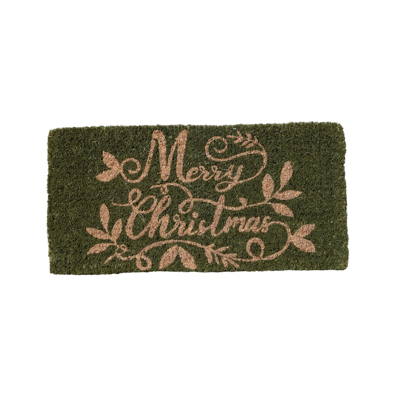 "Merry Christmas" Coir Doormat