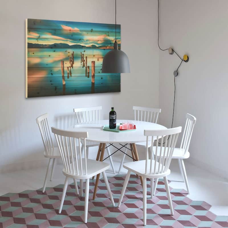 "Evening Light" Arte de Legno Digital Print on Solid Wood Wall Art