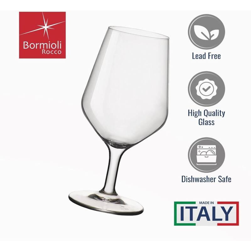 Bormioli Rocco Set of 6 Electra Multipurpose Glasses - 15 oz.