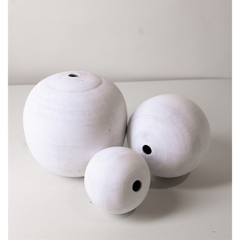 Med Sphere White Ash 6.5"X6.5"x6.5" - White Ash - White Ash