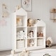 preview thumbnail 12 of 16, Kids Bookshelf with Reading Nook, Bookcase with Seat Cushion