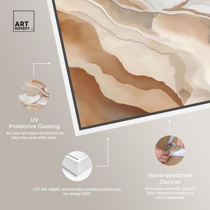 Earthen Flow Canvas by Art Remedy
