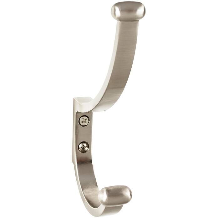 Top Knobs Hooks Double Robe Hook - Brushed Satin Nickel