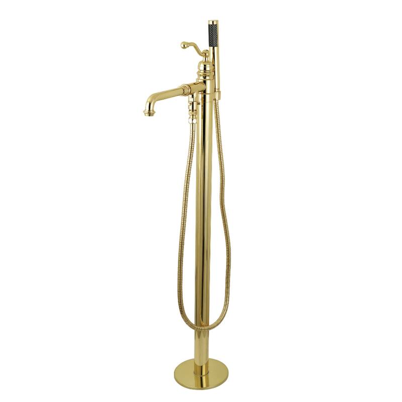 Kingston Brass English Country Freestanding Tub Faucet with Hand Shower