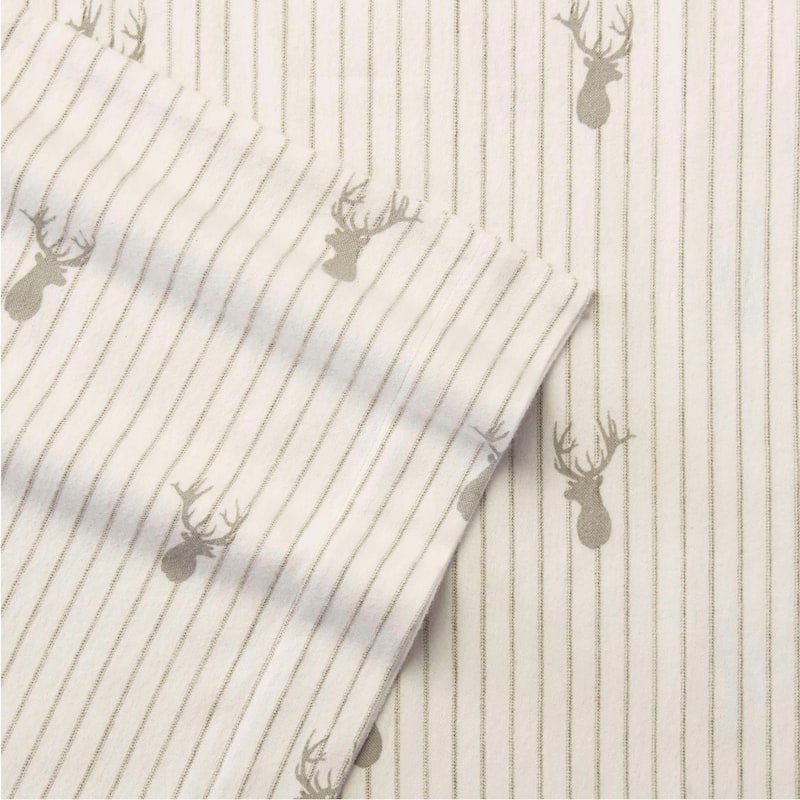 Eddie Bauer Printed Cotton Flannel Sheet Set