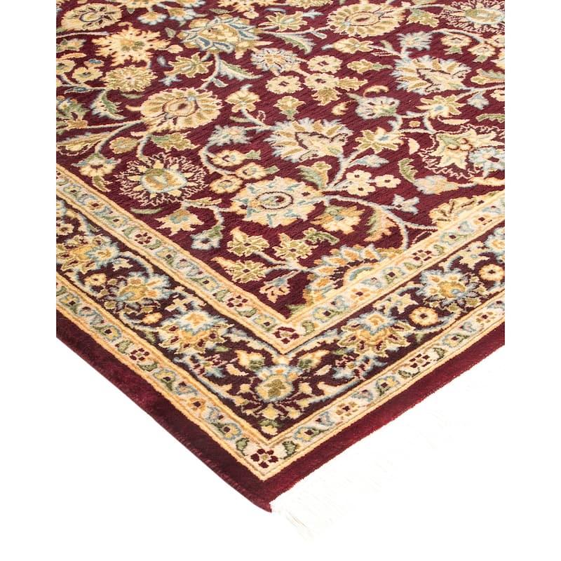 Overton Handknotted Wool Traditional Oriental Red Area Rug - 3' x 5'