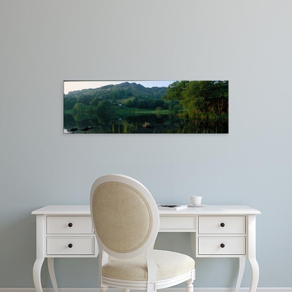 Easy Art Prints Panoramic Images's 'Loughrigg Tarn The Lake District England' Premium Canvas Art