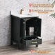 preview thumbnail 9 of 15, Prismora 24 in. Juniper Green Vanity with Countertop & Splash, Single Sink