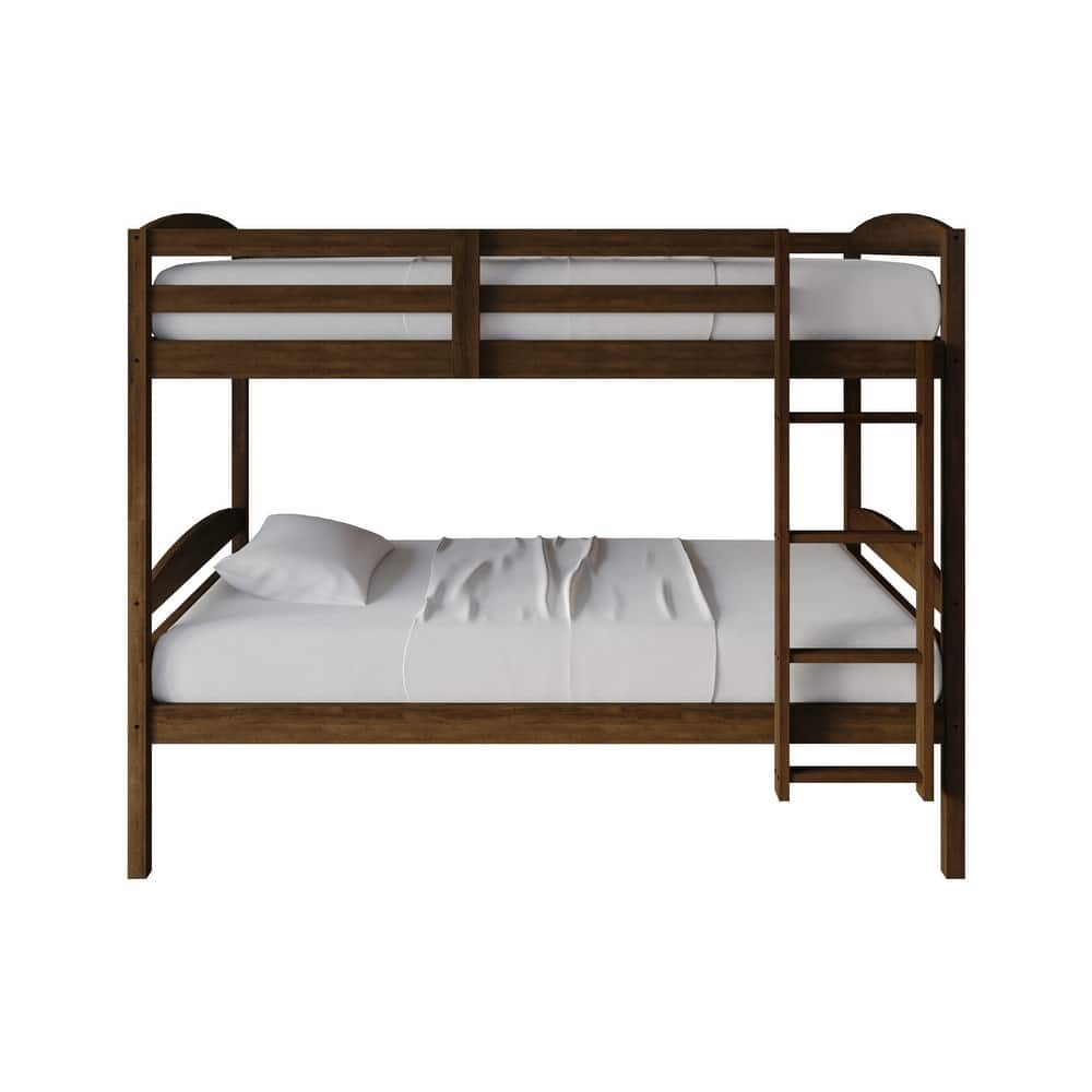 CraftPorch Contemporary Twin Over Twin Bunk Bed