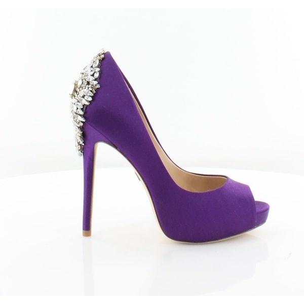 badgley mischka purple shoes