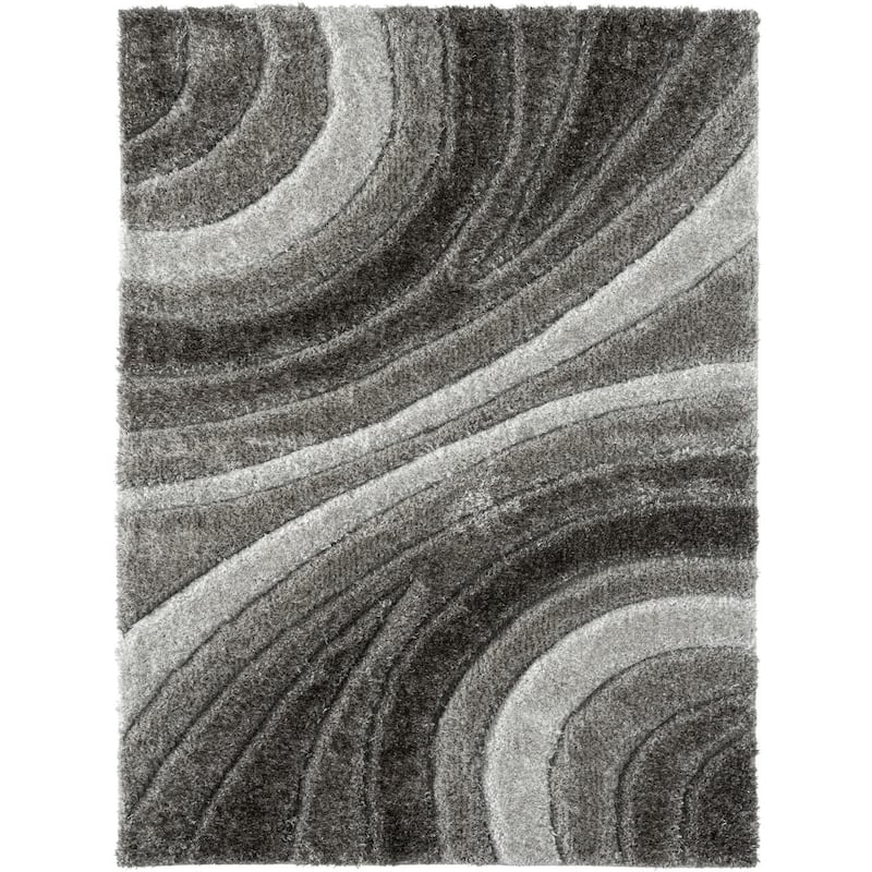 Luxe Weavers Geometric Swirl Shag Area Rug