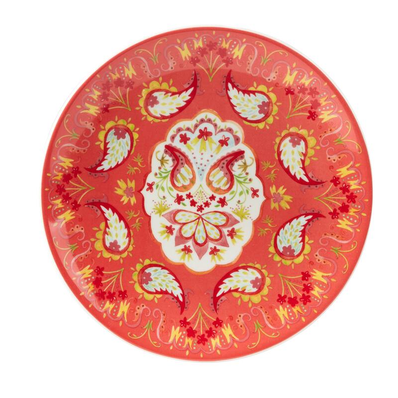 Certified International Francesca 6" Canape/Luncheon Plates, Set of 6 Assorted Designs - 6" x 6"