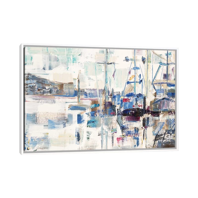 iCanvas "Across A Line" by Brooke Borcherding Framed - White - 18x26