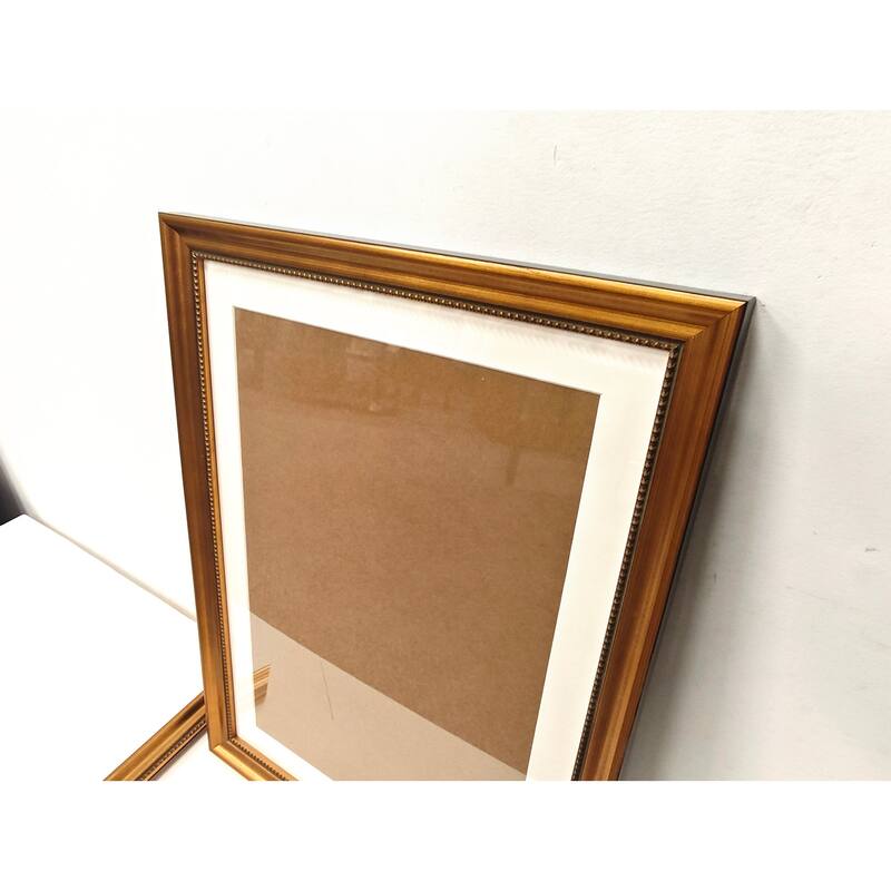 Solid Wood Picture Frame - Replaceable Canvas Art Frame with Organic Glass, Elegant Framed Wall Decor for Living Room