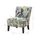 preview thumbnail 6 of 12, Madison Park Alex Artistic Print Armless Slipper Accent Chair