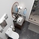 preview thumbnail 24 of 31, Novatto NP-U193902 Rectangular Undermount White Porcelain Sink with Overflow Drain Options, 18 x 13-inches
